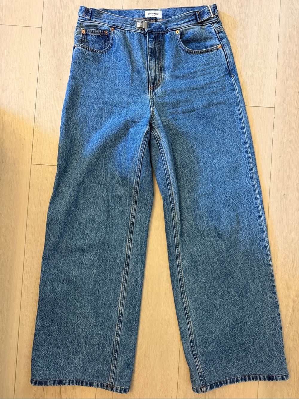Still Here Buckle Jean in Classic Blue